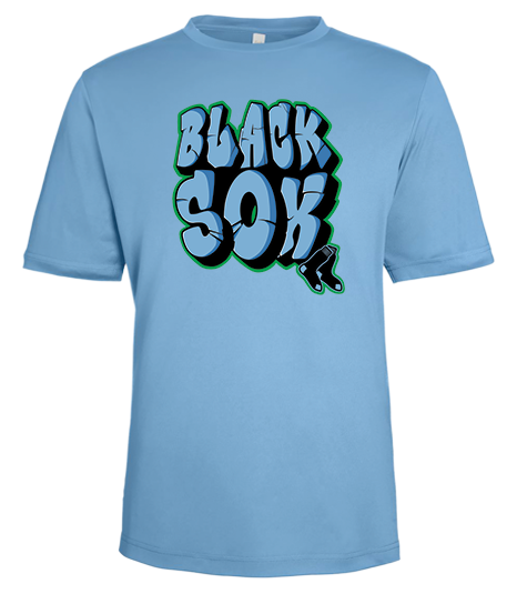 Bigbie’s BlackSox Graffiti Logo Unisex Performance Tee
