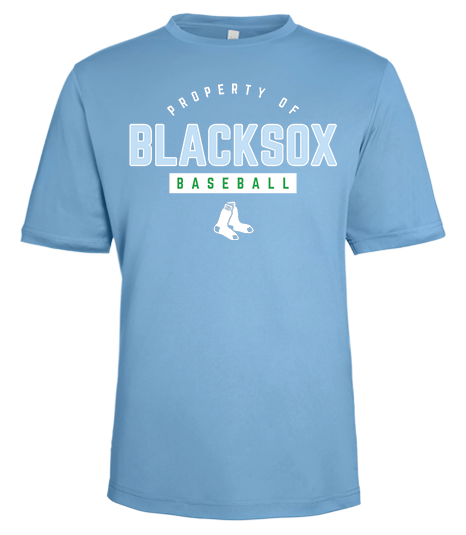 Bigbie’s BlackSox “Property Of” Baseball Unisex Performance Tee