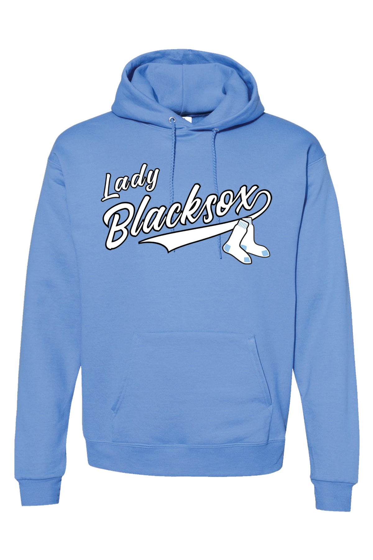 2026 Bigbie’s LadySox Team Unisex Hoodie – Quick Turn - White on Blue