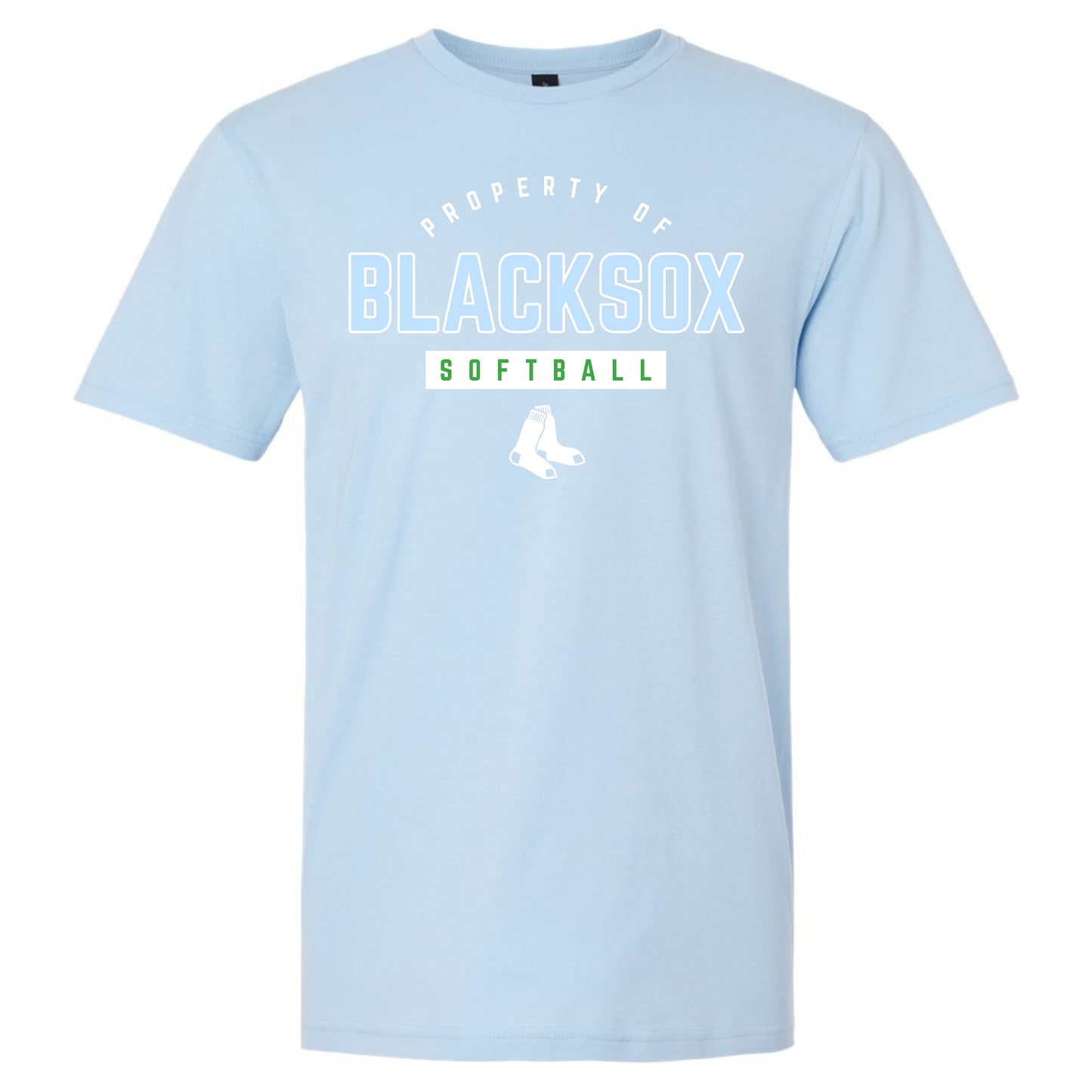 Bigbie’s BlackSox “Property Of” Softball Unisex Tee