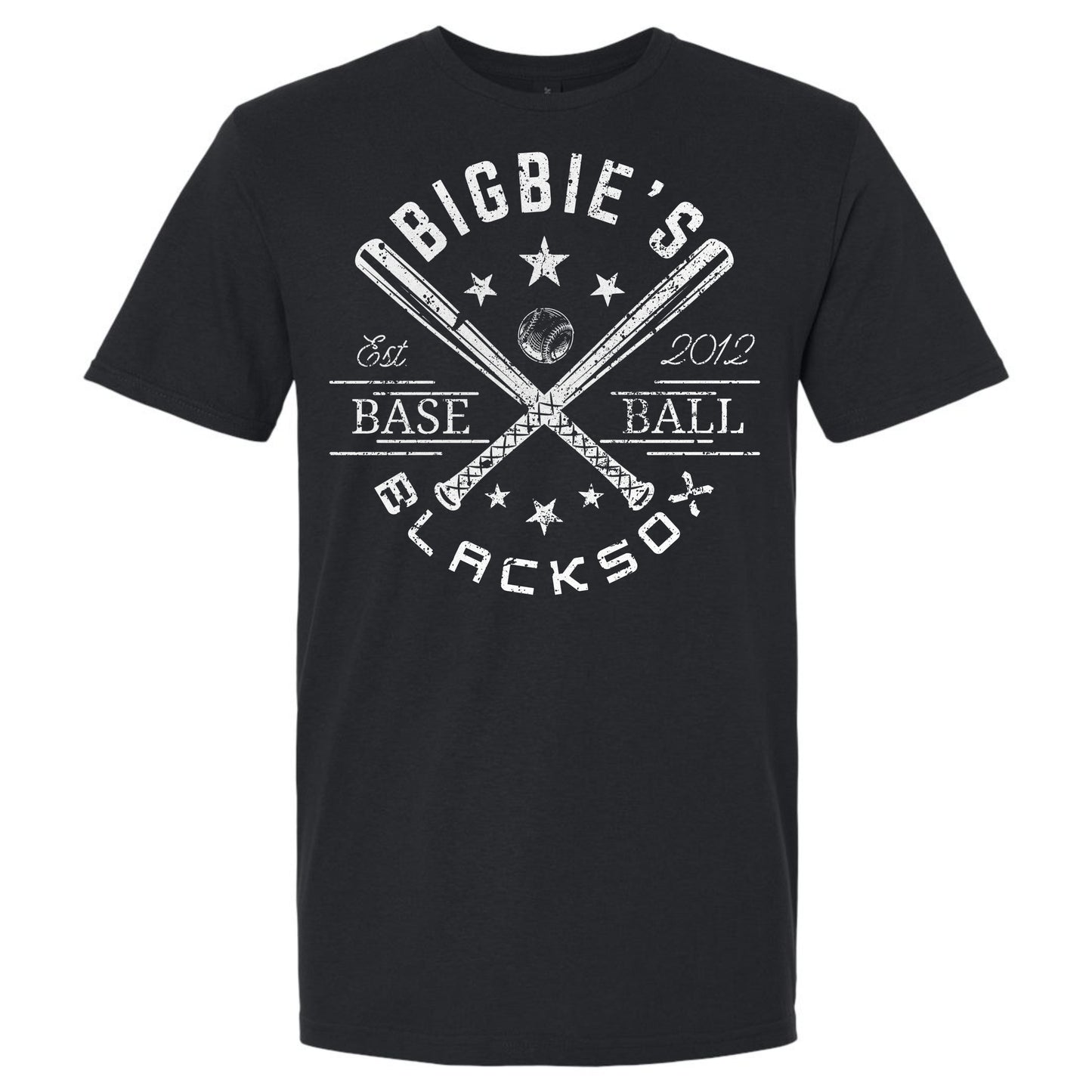 Bigbie’s BlackSox Vintage Cross Bats Unisex Tee