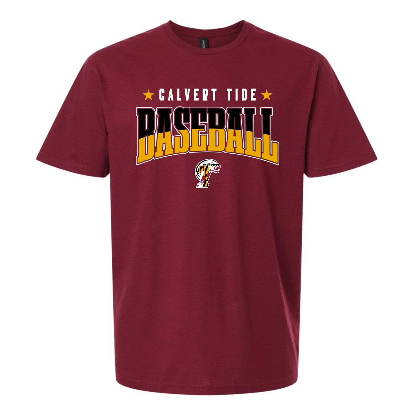Calvert Tide Traditional Baseball Unisex Tee