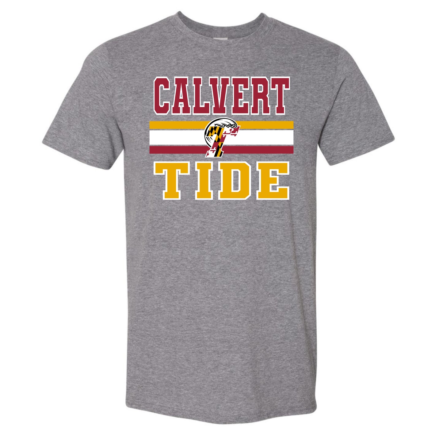 Calvert Tide Retro Varsity Baseball Unisex Tee