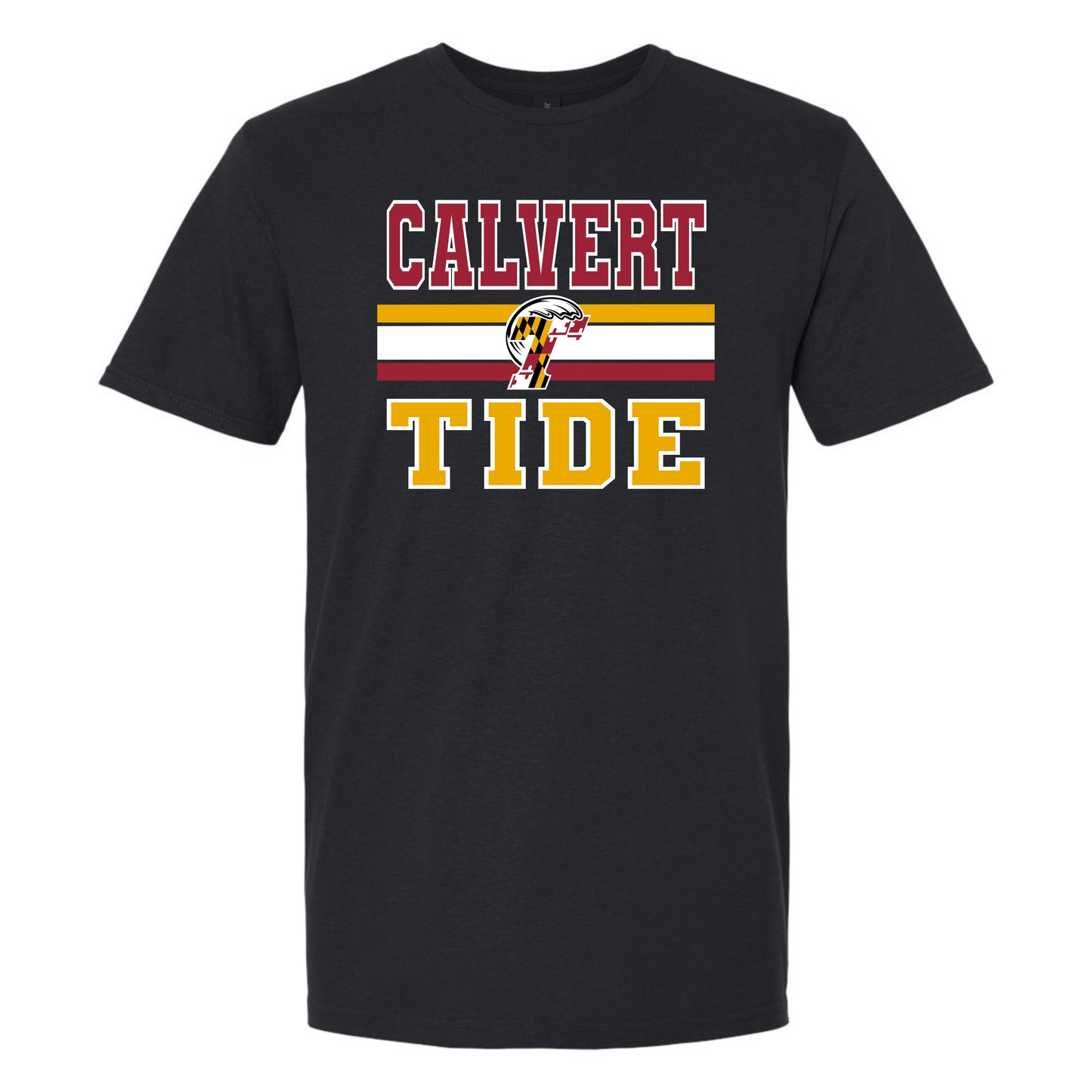 Calvert Tide Retro Varsity Baseball Unisex Tee