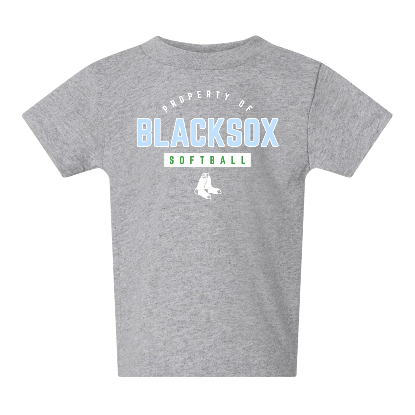 Bigbie’s Blacksox “Property Of” Softball Infant Unisex Tee