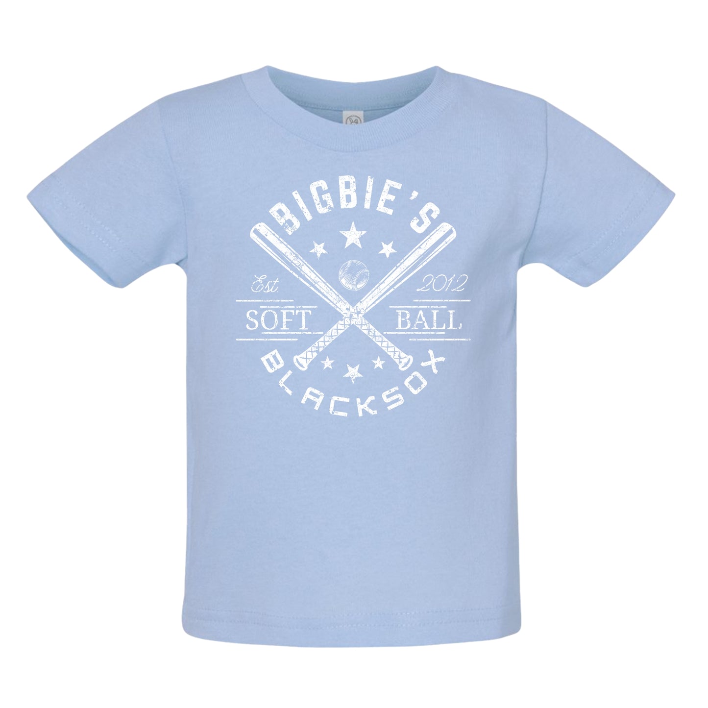 Bigbie’s Blacksox Softball Vintage Cross Bats Infant Unisex Tee