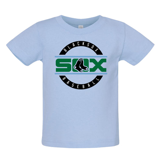 Bigbie’s Blacksox Baseball Round Logo Infant Unisex Tee