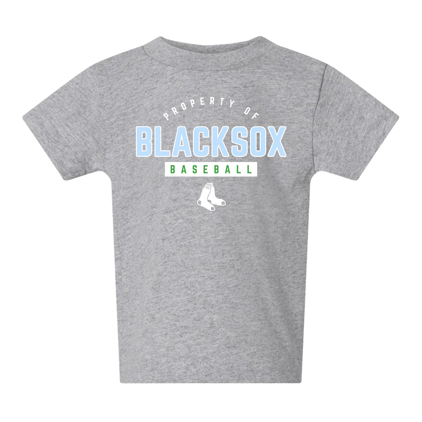 Bigbie’s Blacksox “Property Of” Baseball Infant Unisex Tee