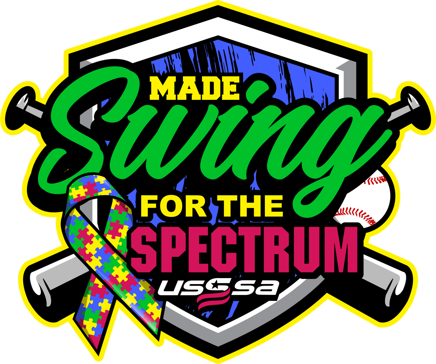 MADE Swing for the Spectrum Official Tournament Shirt - Performance Crew Neck