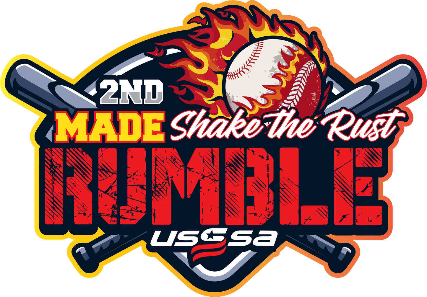 MADE Shake the Rust Rumble Official Tournament Shirt - Performance Crew Neck