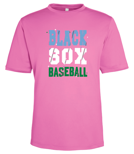BlackSox Baseball “Split Stack” Performance Tee