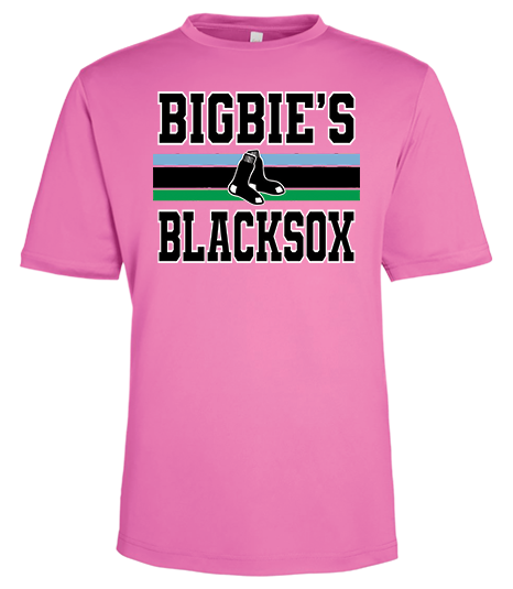 Bigbie’s BlackSox Retro Varsity Unisex Performance Tee