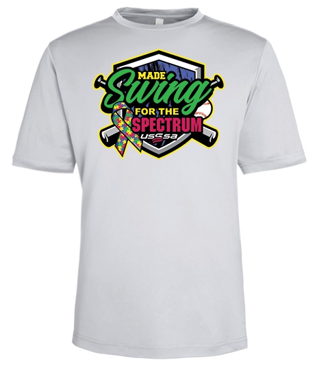 MADE Swing for the Spectrum Official Tournament Shirt - Performance Crew Neck