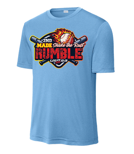 MADE Shake the Rust Rumble Official Tournament Shirt - Performance Crew Neck