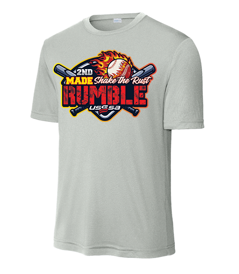 MADE Shake the Rust Rumble Official Tournament Shirt - Performance Crew Neck