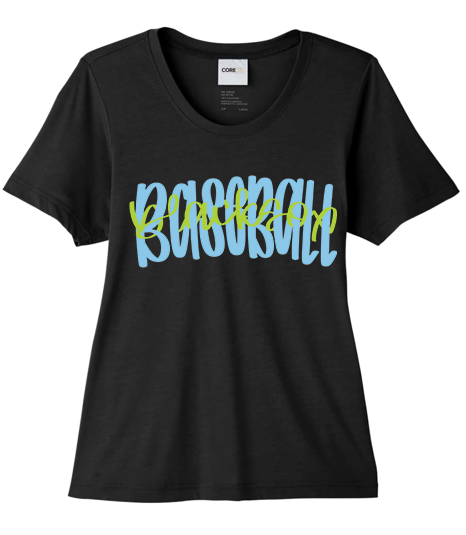 Bigbie’s BlackSox Script Logo Women's Performance Tee