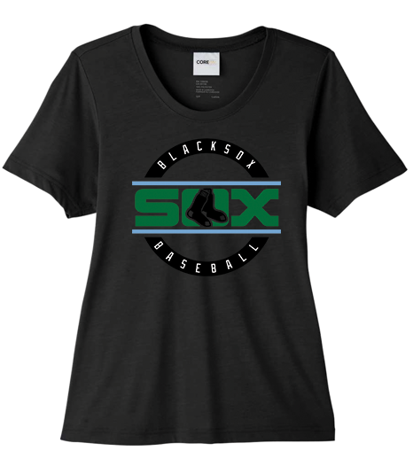 Bigbie’s BlackSox Round Logo Women's Performance Tee