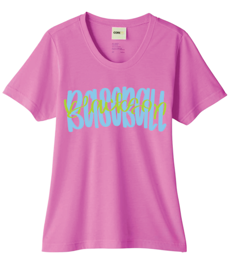 Bigbie’s BlackSox Script Logo Women's Performance Tee