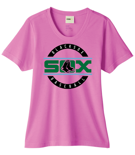 Bigbie’s BlackSox Round Logo Women's Performance Tee