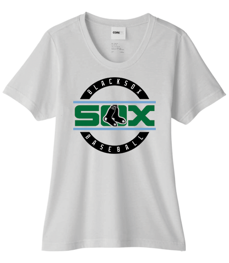 Bigbie’s BlackSox Round Logo Women's Performance Tee