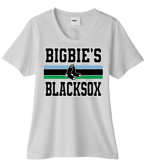 Bigbie’s BlackSox Retro Varsity Women's Performance Tee