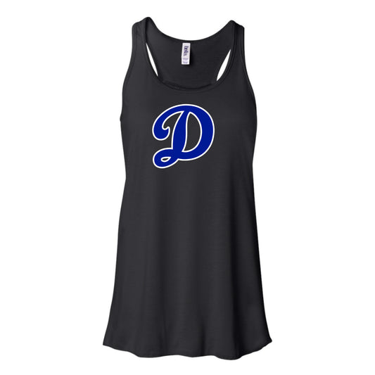 Dover Little League D Logo Women's Flowy Racerback Tank