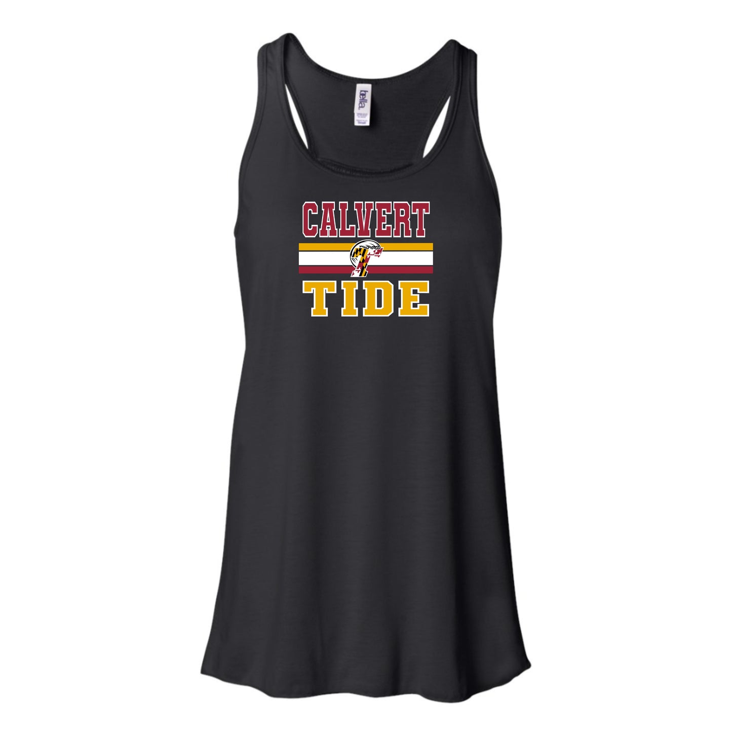 Calvert Tide Retro Varsity Women's Flowy Racerback Tank
