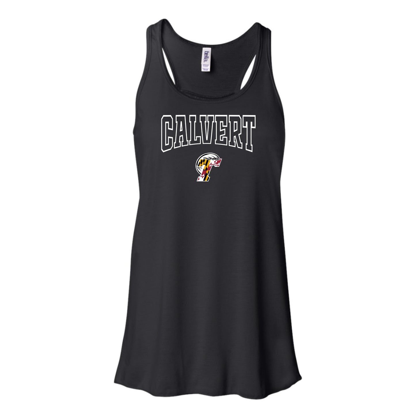 Calvert Tide Varsity Logo Women's Flowy Racerback Tank