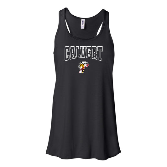 Calvert Tide Varsity Logo Women's Flowy Racerback Tank