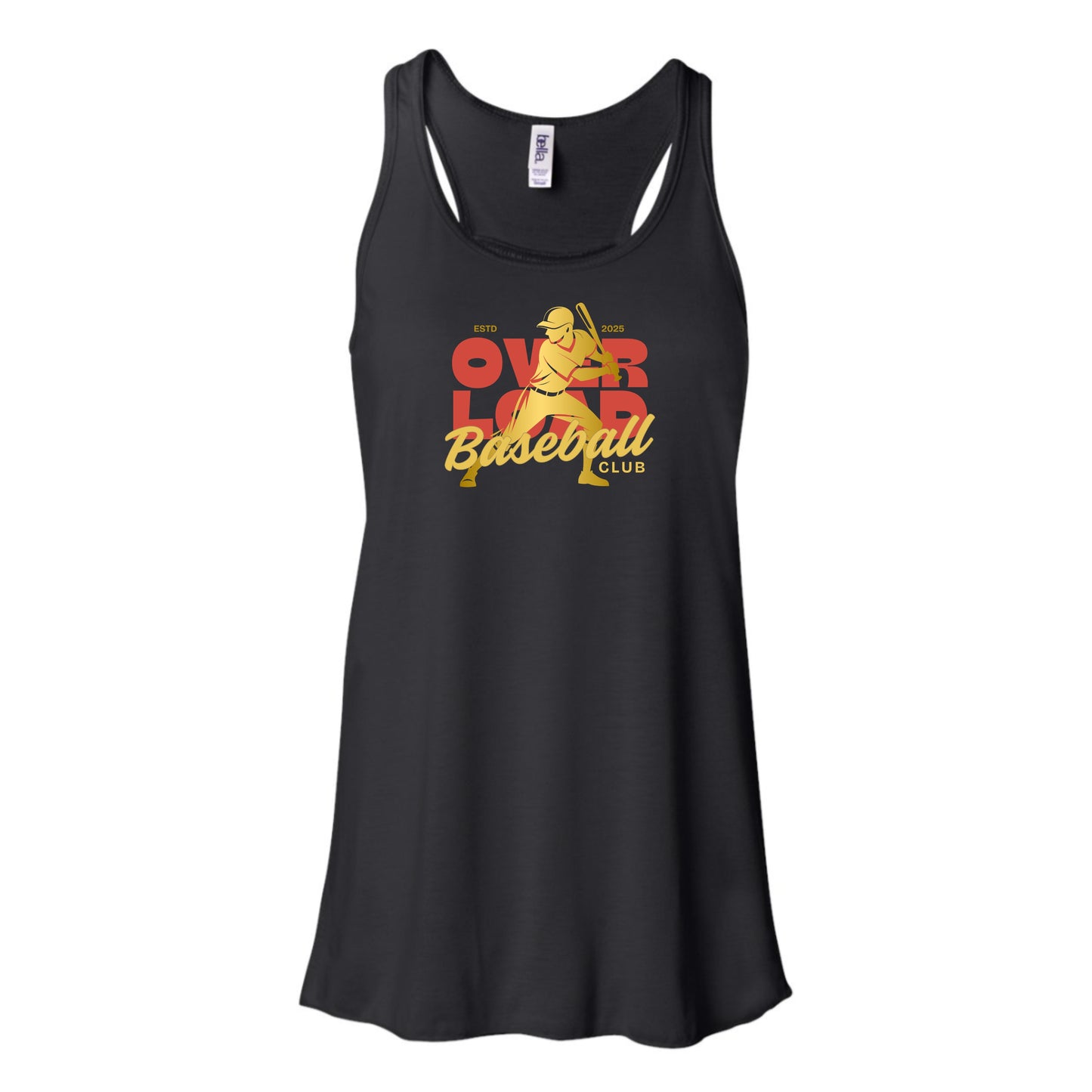 OverLoad Baseball Vintage Baseball Club Women's Flowy Racerback Tank