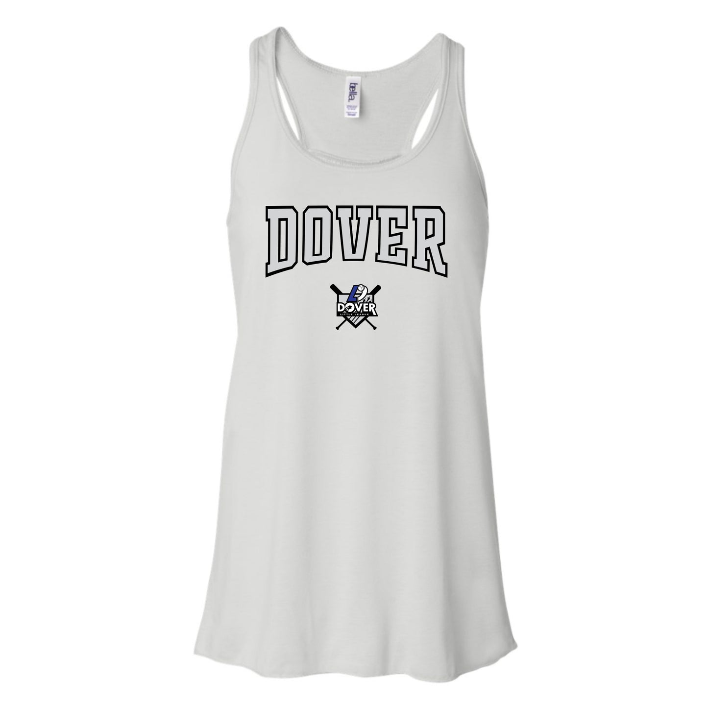 Dover Little League Varsity Logo Women's Flowy Racerback Tank