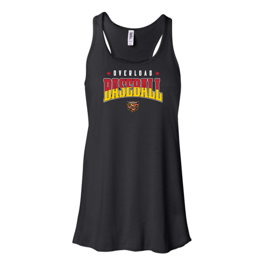 OverLoad Baseball Traditional Women's Flowy Racerback Tank