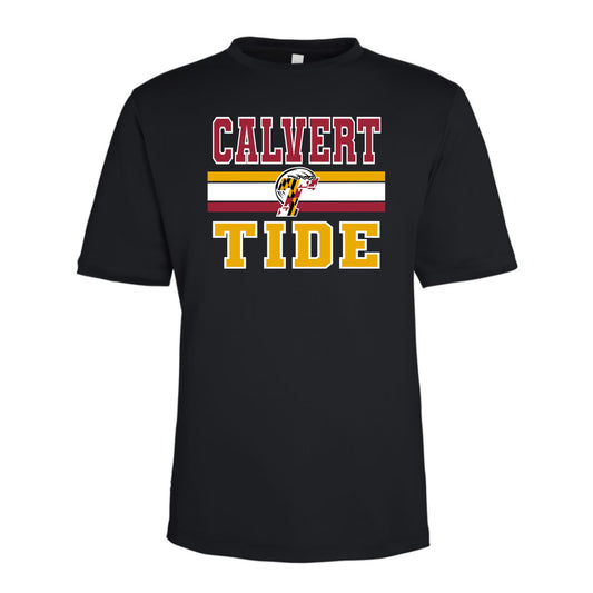 Calvert Tide Retro Varsity Unisex Performance Tee