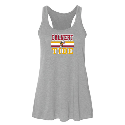 Calvert Tide Retro Varsity Women's Flowy Racerback Tank