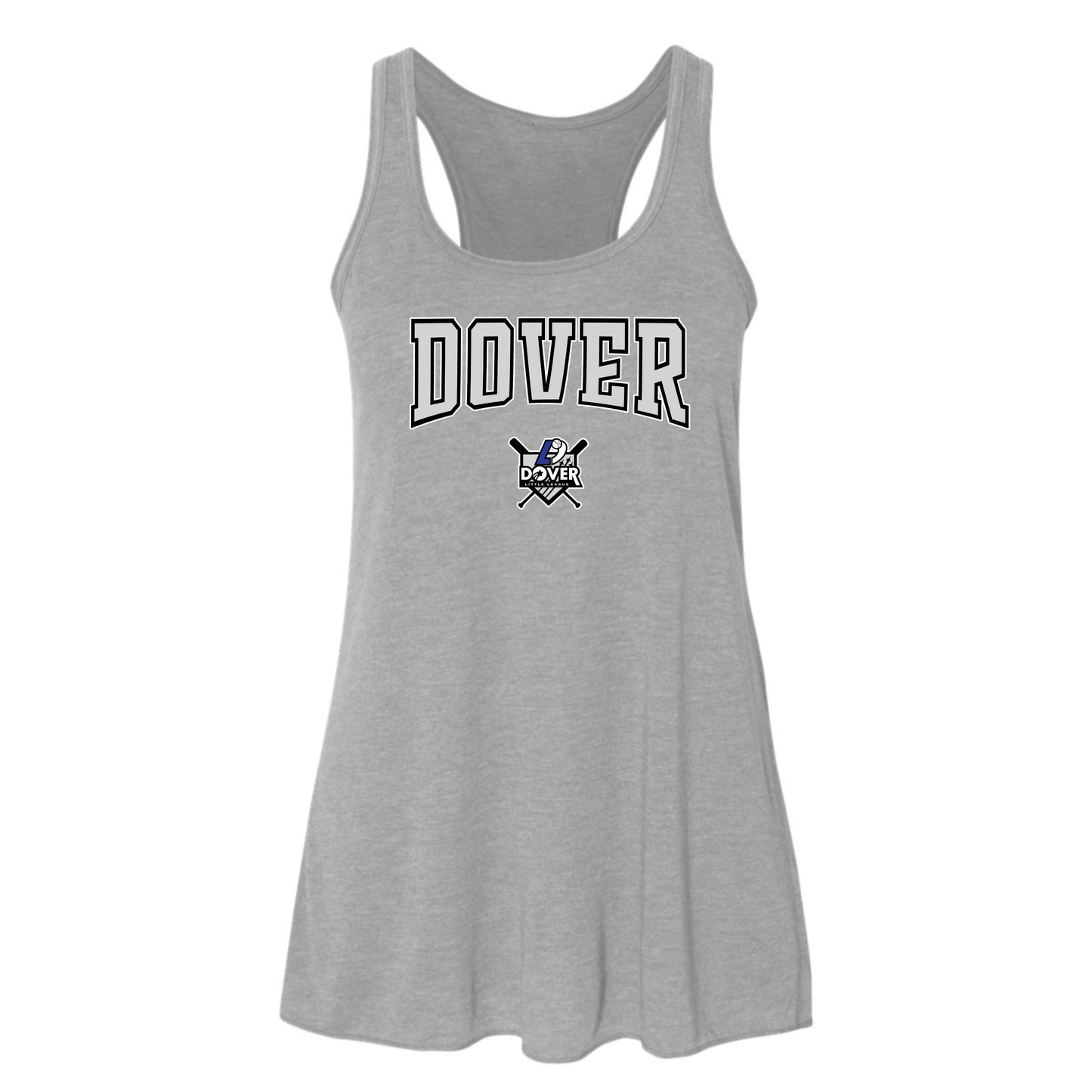 Dover Little League Varsity Logo Women's Flowy Racerback Tank