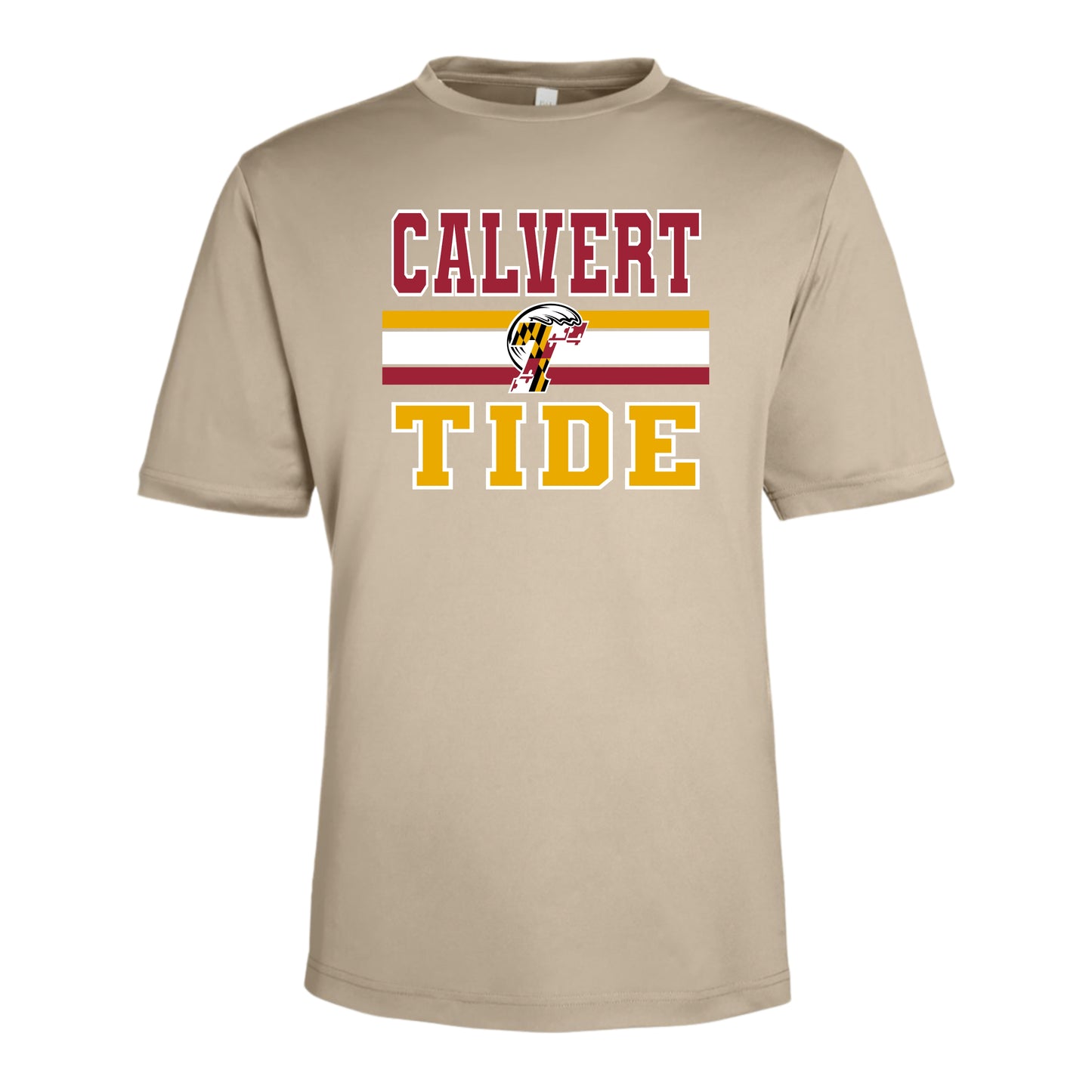 Calvert Tide Retro Varsity Unisex Performance Tee