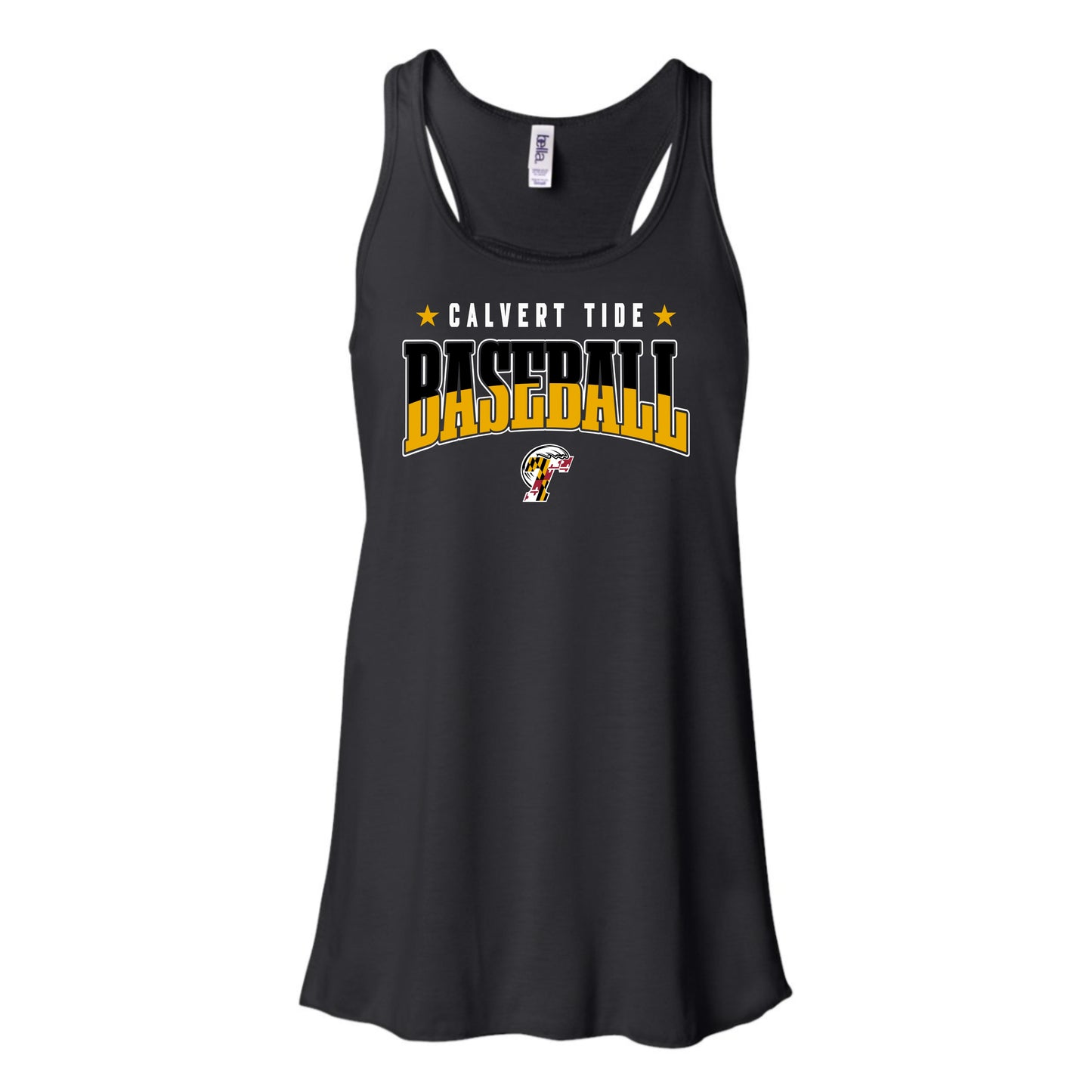 Calvert Tide Traditional Baseball Women's Flowy Racerback Tank