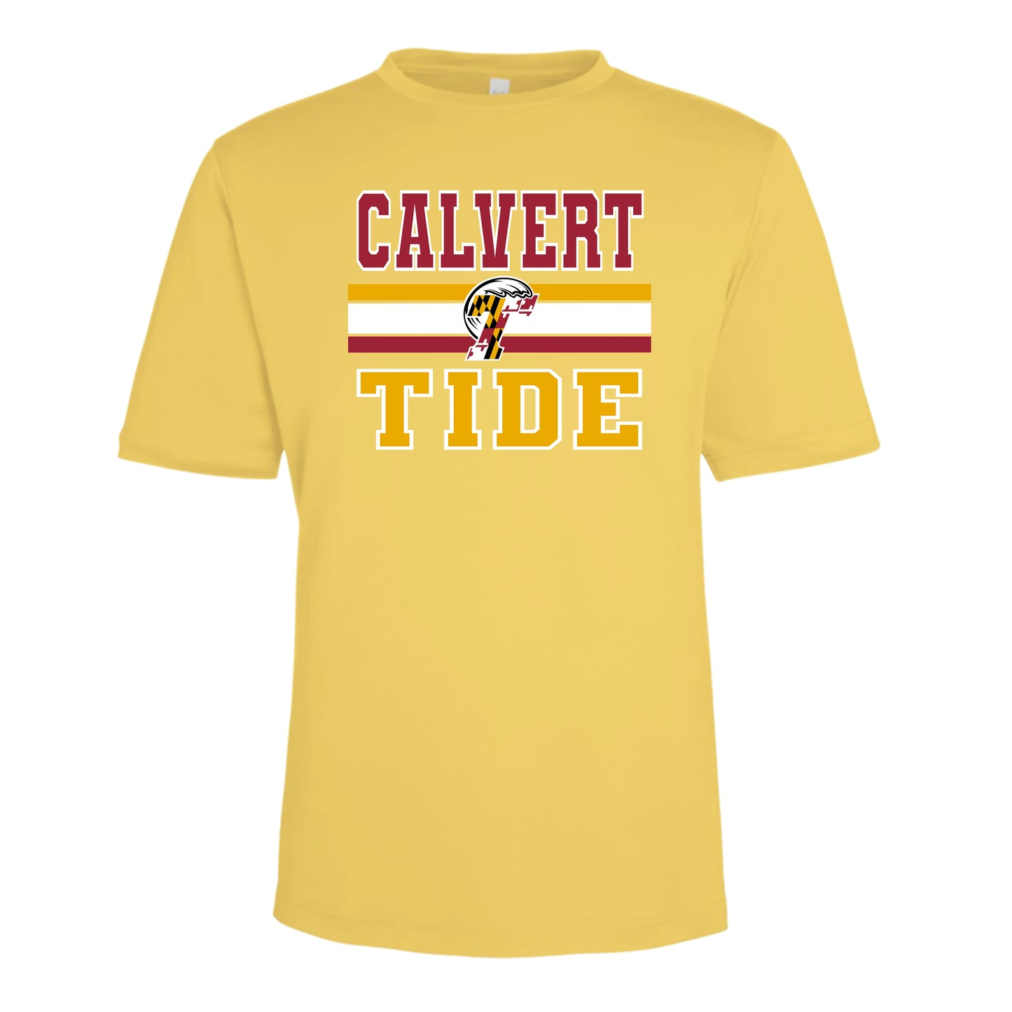 Calvert Tide Retro Varsity Unisex Performance Tee